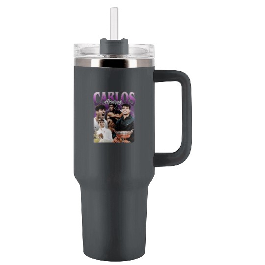 Carlos Alcaraz Inspired Tumblers 40 Oz With Handle, Unisex Tumblers 40 Oz With Handle with Carlos Alcaraz, Fan Gift, Graphic Tumblers 40 Oz With Handle