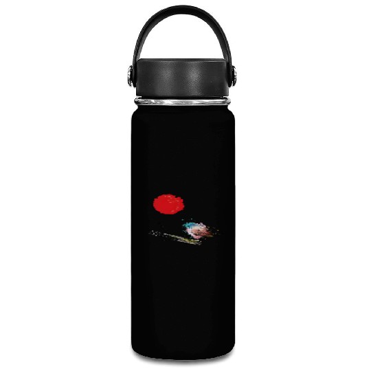 Murakami Birds Red Moon Japenese Vacuum Flask