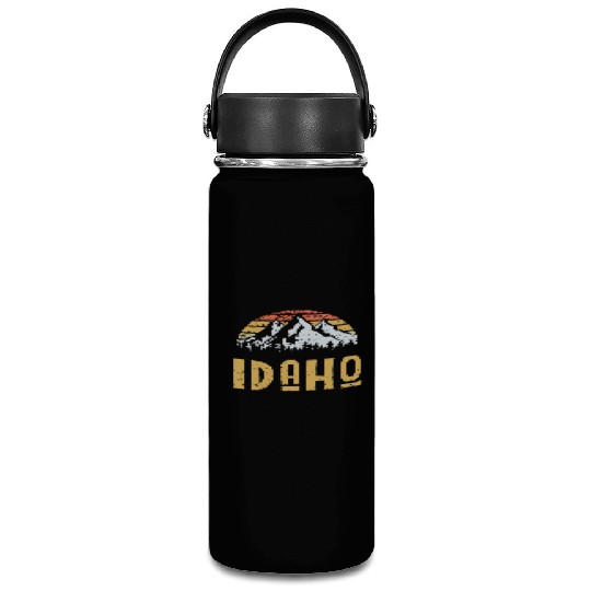 Vintage Retro Id Idaho Us Mountain State Vacuum Flask