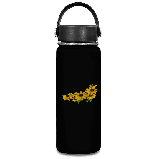 flowers lilies tulips orchids sunflower dahlia ger Vacuum Flask