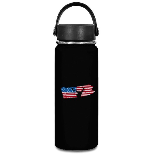 American Flag Pennsylvania Deer Hunting Vacuum Flask