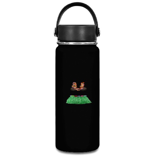 Coconut Bra Grass Skirt Lei Flowers Summer Party Vacuum Flask