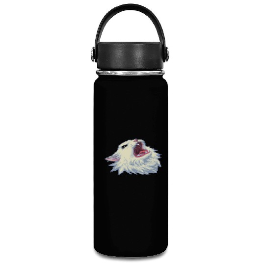 8 bit Screamin Thurston the Cat meme 2 Vacuum Flask