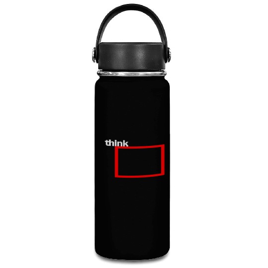 Think outside the Box Clever Lateral thinker Red W Vacuum Flask