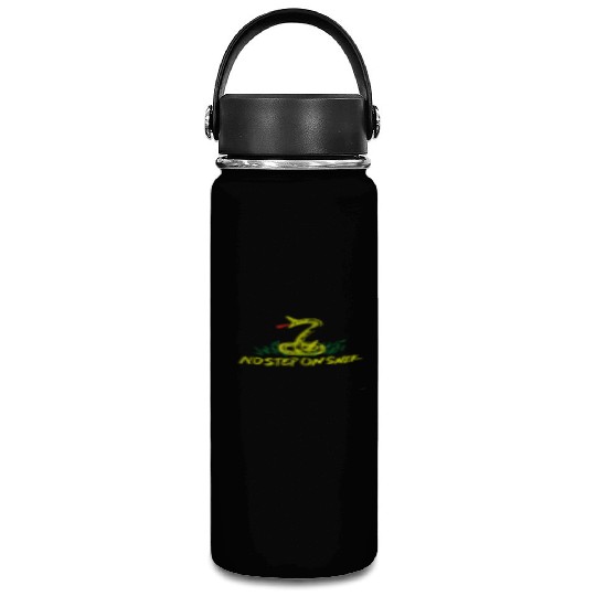 Patriotic No Step on Snek Hand Drawn Gadsden Vacuum Flask