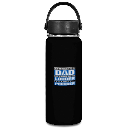 Mens Gymnastics Dad Louder And Prouder Sport Daddy Vacuum Flask