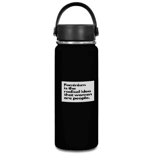Feminism solid back sticker Vacuum Flask