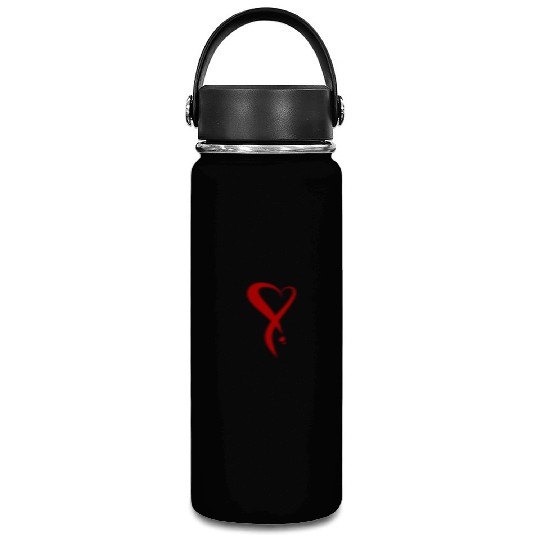 Heart bleeding, hand drawn Vacuum Flask