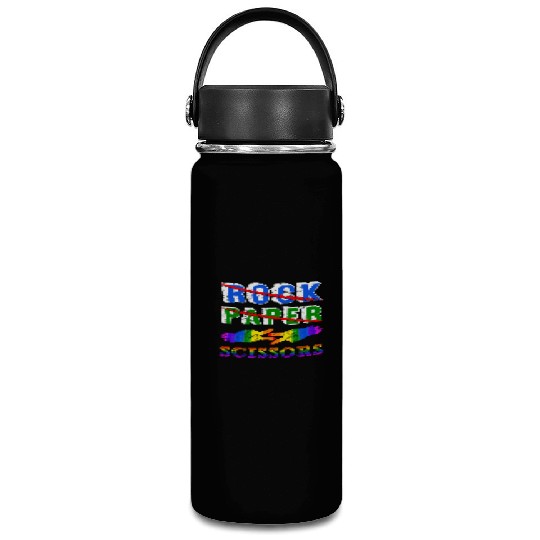 Rock Paper Scissors Lesbian Couple LGBTQ Pride Mon Vacuum Flask