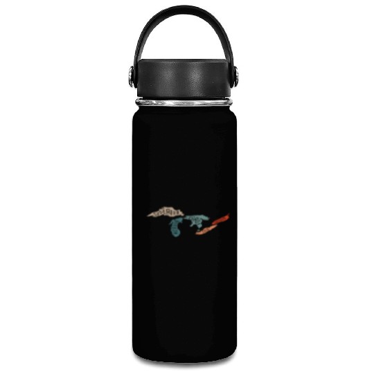 Great lakes USA, Michigan Lake Erie Lake Vacuum Flask