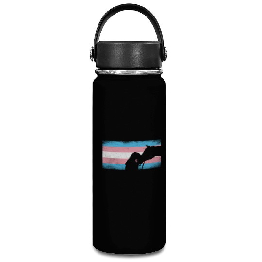 Transgender Pride Horse Rainbow LGBTQ Trans Flag Vacuum Flask