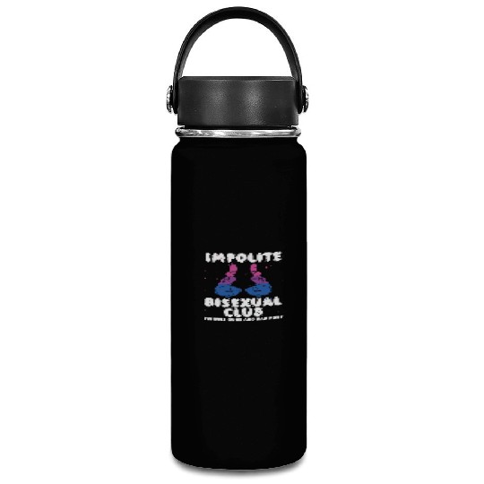 Impolite Bisexual Club Funny Bi Pride LGBT Month Vacuum Flask