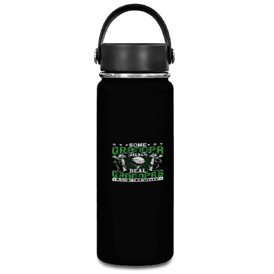 Real Grandpas Play Golf Golfer Golf Lover Grandad Vacuum Flask