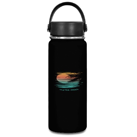 Artistic Myrtle Beach South Carolina Palm Tree Vacuum Flask
