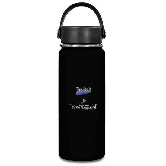 The Sky Is My Playground Skydive Funny Cute Vacuum Flask