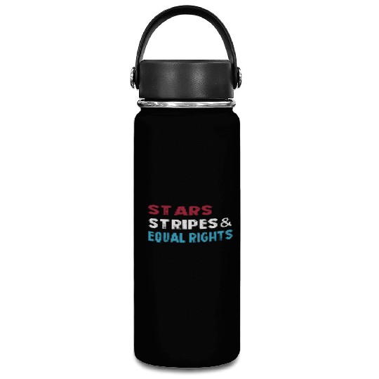 Stars Stripes and Equal Rights 4th of July Women's Vacuum Flask