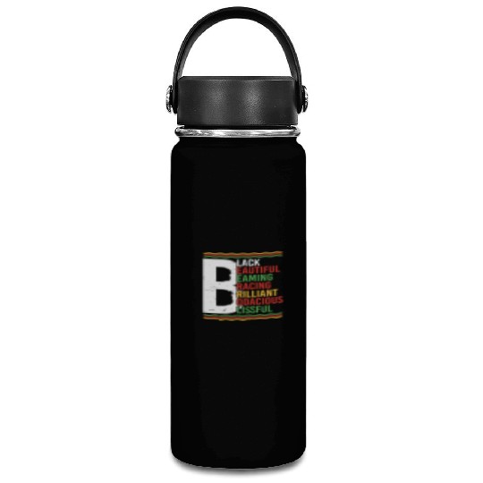 Black Beautiful Beaming Bracing Brilliant Vacuum Flask