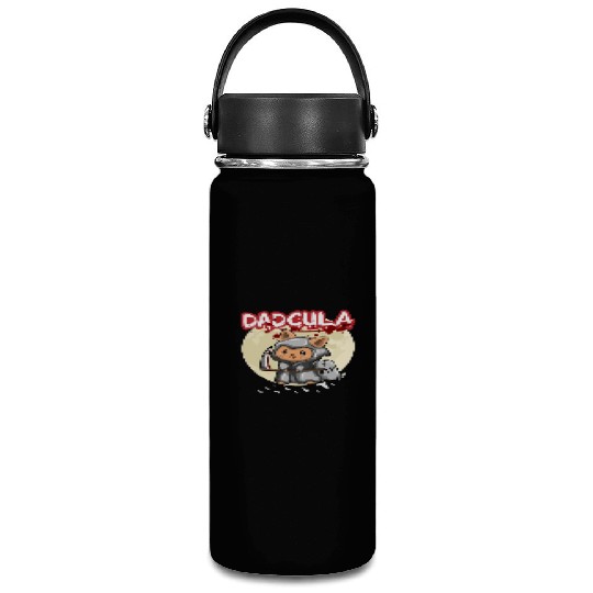 Dadcula Dracula Vampire Dad Funny Halloween Party Vacuum Flask