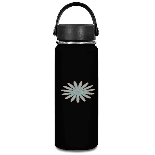 Blue and Coral Flower Vacuum Flask