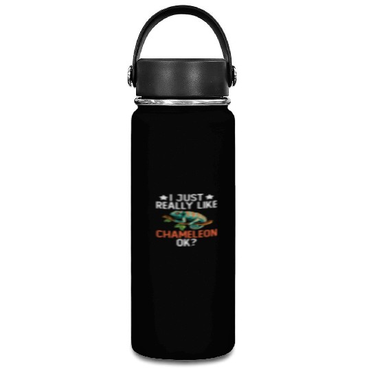 I Just Really Like Chameleon Lizard Reptile Pet Vacuum Flask