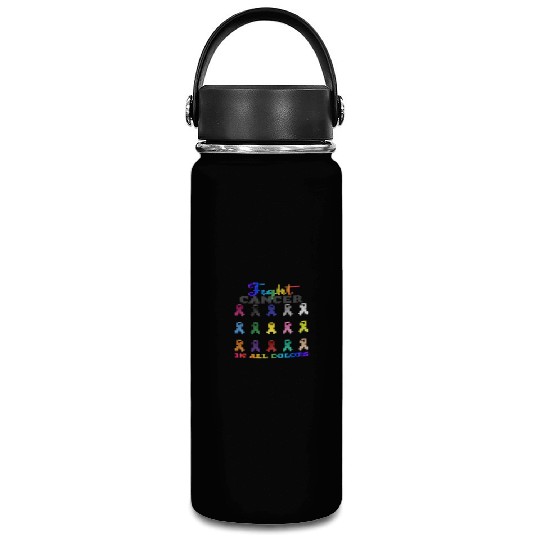 Cancer Sucks In Every Color Fighter Fight Support Vacuum Flask