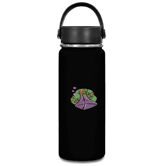A glass of purple poison with Fall leaves Vacuum Flask