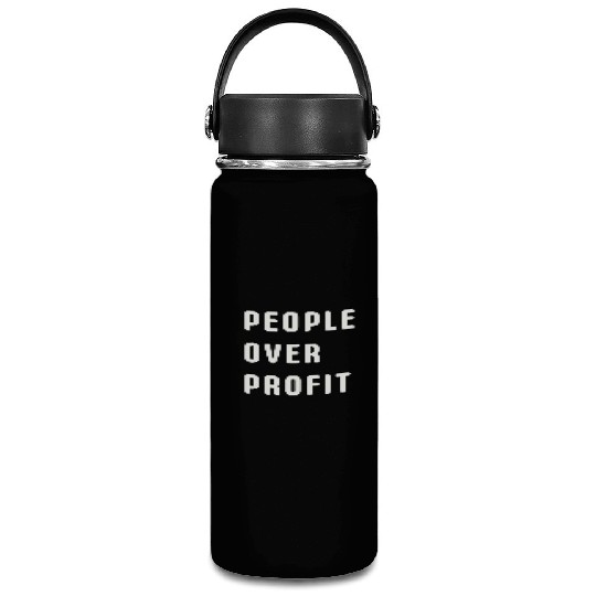 People Over Profit Anti Capitalism Protest Vacuum Flask