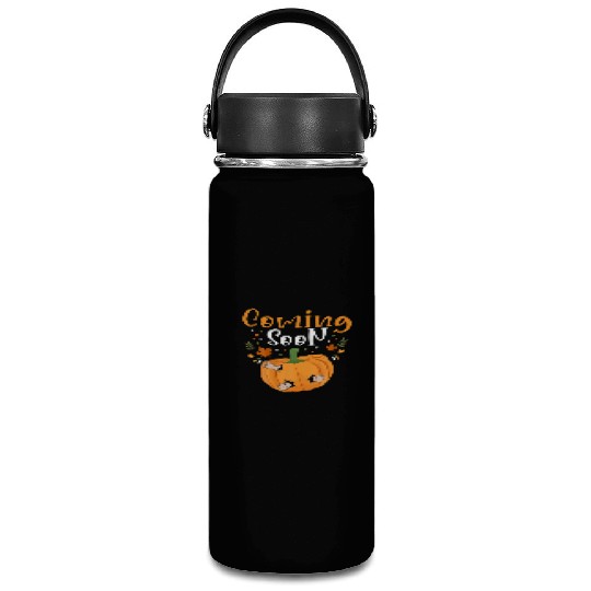 Coming Soon Baby Announcement Thanksgiving Pumpkin Vacuum Flask