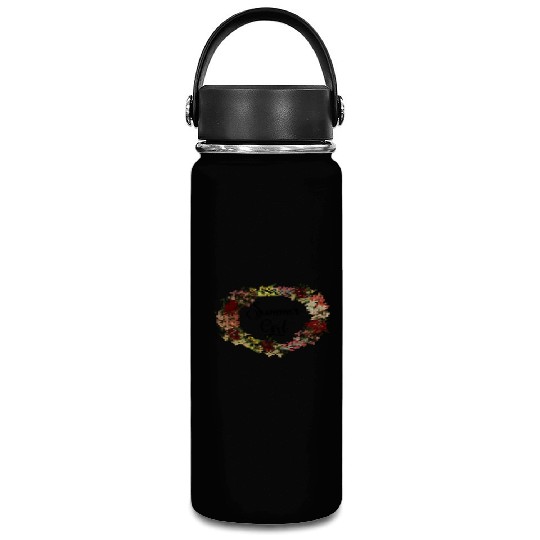 Summer Girl Gladious Flower Leo Zodiac Born In Aug Vacuum Flask