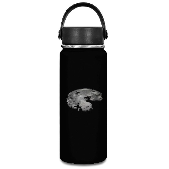 Halloween Werewolf Full Moon Bats and Black trick Vacuum Flask
