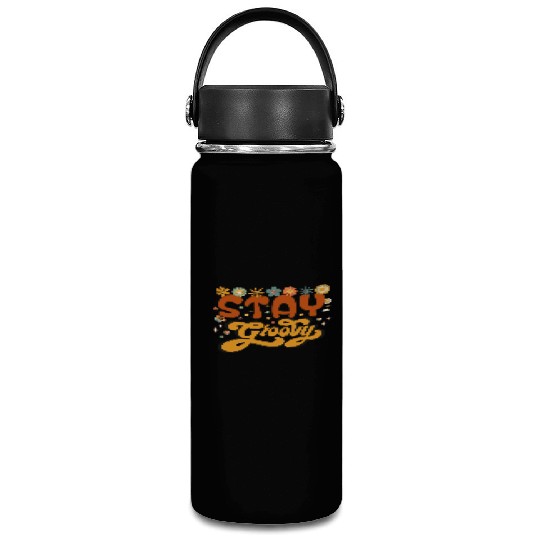 Retro stay groovy, Cute halloween , Thanksgiving Vacuum Flask