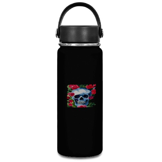 Skull and Roses - Garden Of Roses Vacuum Flask