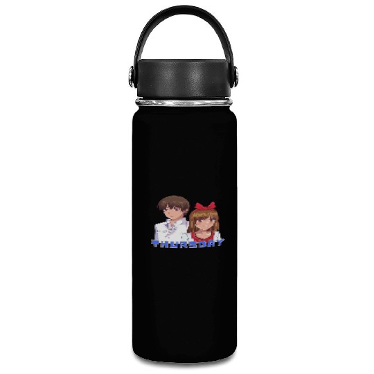 Anime Boy and Girl Day of The Week Thursday Vacuum Flask