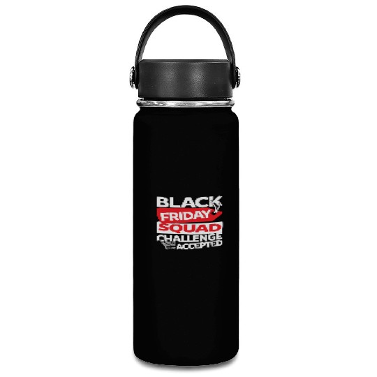 Black Friday Squad Challenge Accepted Vacuum Flask