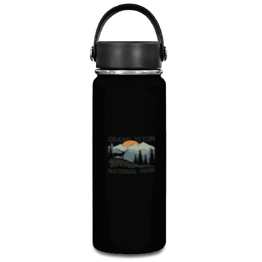 Grand Teton National Park Mountains Wilderness Vacuum Flask
