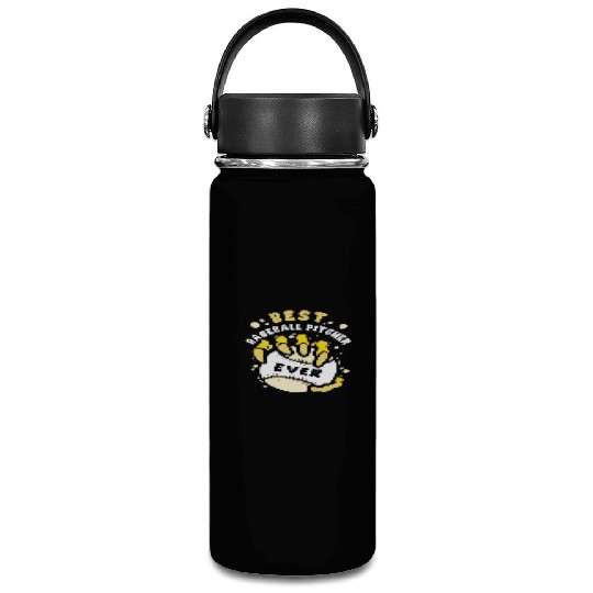 Best Baseball Pitcher Ever Hobby Player Sayings Vacuum Flask