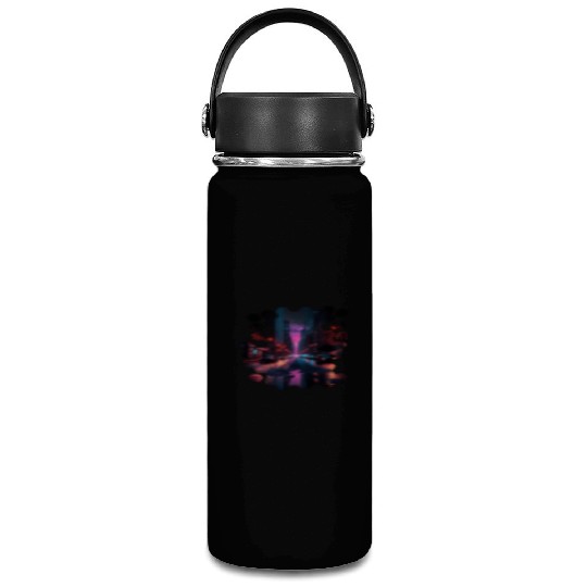 New York Vaporwave Aesthetic Retro Style Love NY Vacuum Flask