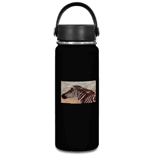 Zebra with neon colors Vacuum Flask