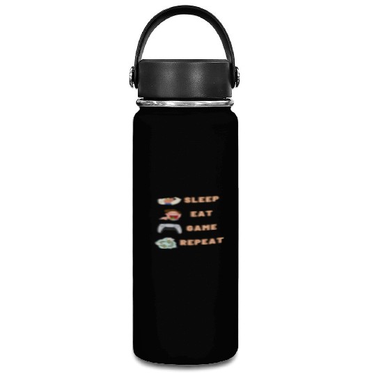 sleep eat game repeat PlayStation Vacuum Flask