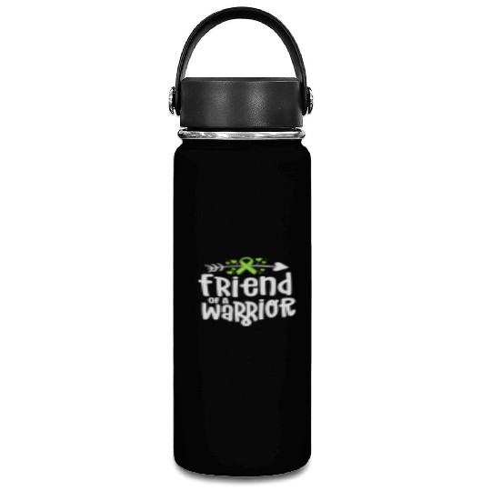 Friend Of A Warrior Lime Green Ribbon Lyme Vacuum Flask