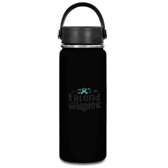 Friend Of A Warrior Support Team Ovarian Cancer Vacuum Flask