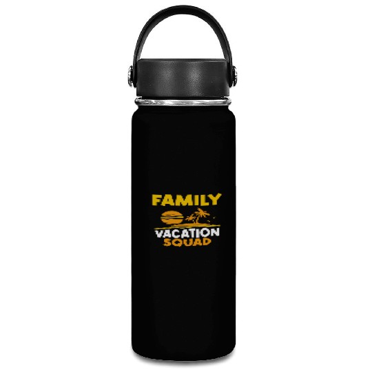 Family Vacation Squad Relatives Travel Holidays Vacuum Flask