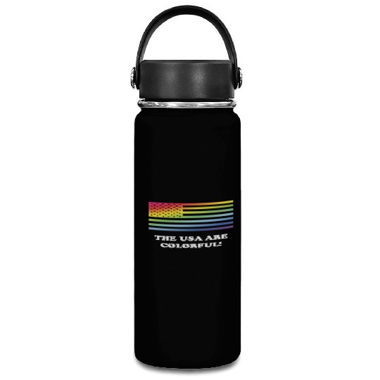 The USA Are Colorful! (Stars And Stripes) Vacuum Flask