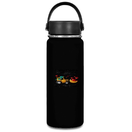 Grandma Is My Valentine Dino Construction Truck Vacuum Flask