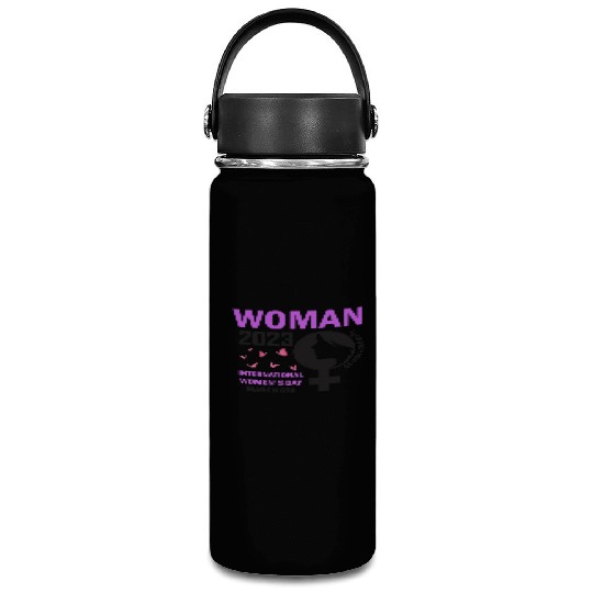 International Women's Day Embrace Equity 8 March Vacuum Flask