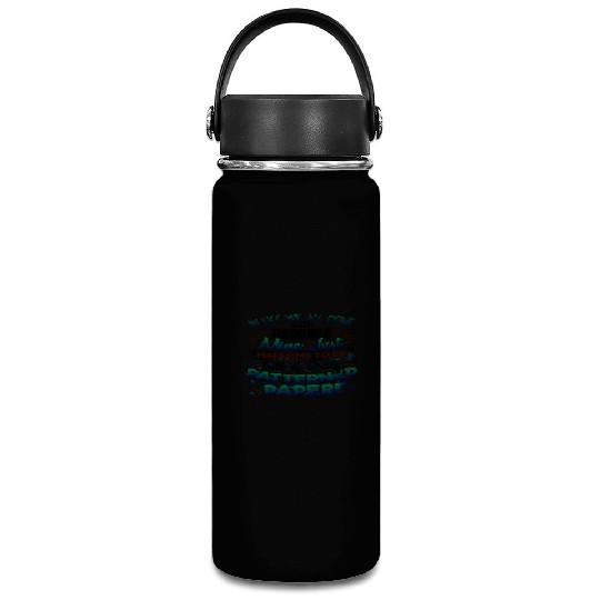 Scrapbooker Life Has Baggage Mine Patterned Paper Vacuum Flask