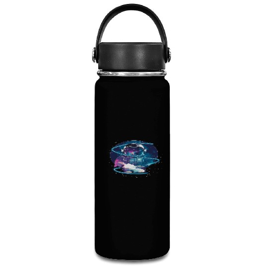 Galaxy Astronaut Full Moon Astronomy Space Science Vacuum Flask