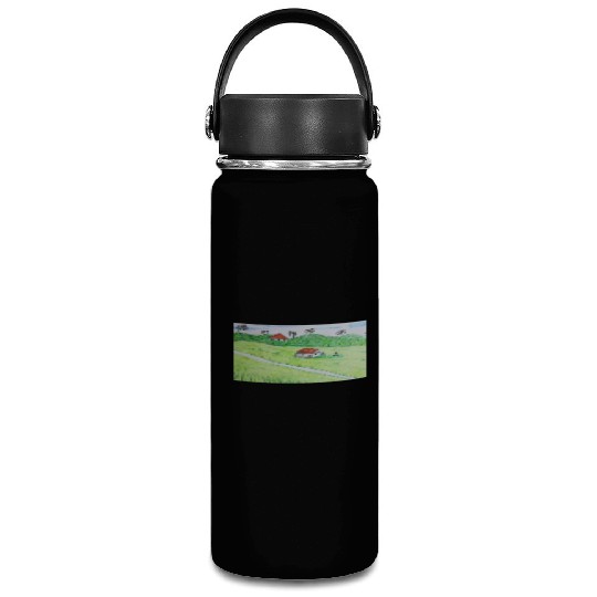 green grass Vacuum Flask