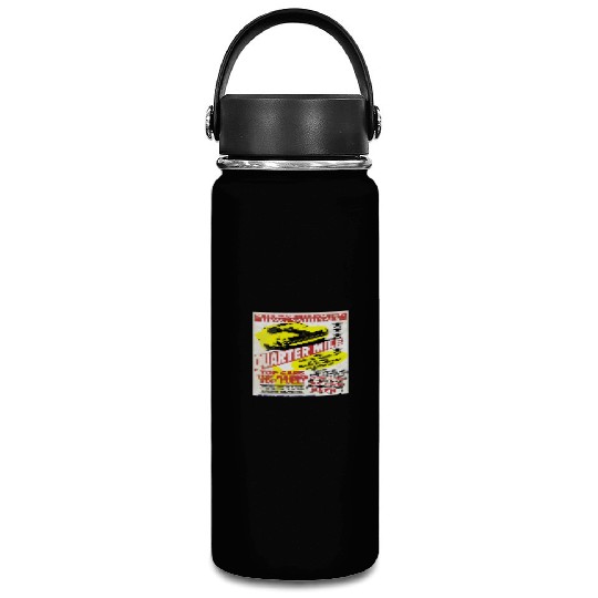 Vintage Hot Rod Classic Drag Racing Poster Vacuum Flask