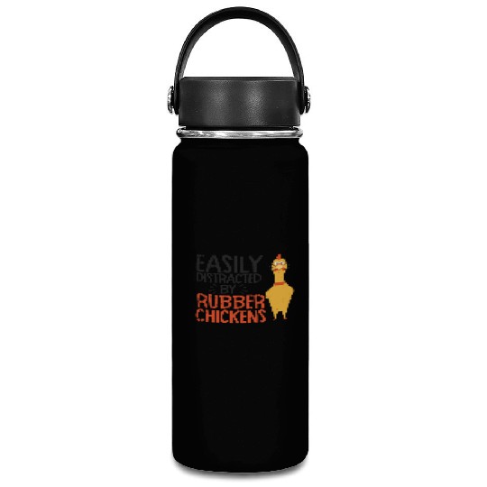 Rubber Chicken Enthusiast Loud Scream Yellow Vacuum Flask
